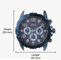  Shop Authentic Guess Velocity Chronograph Blue Dial Blue Rubber Steel Strap Watch for Men - W0599G4 - Luxxuri