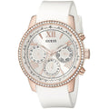  Shop Authentic Guess Sport White Dial White Rubber Strap Watch For Women - W0616L1 - Luxxuri