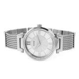  Shop Authentic Guess Soho Silver DIal Stainless Steel Mesh Bracelet Watch For Women - W0638L1 - Luxxuri
