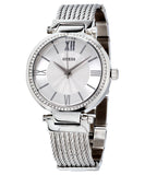  Shop Authentic Guess Soho Silver DIal Stainless Steel Mesh Bracelet Watch For Women - W0638L1 - Luxxuri