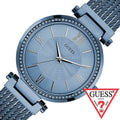 Guess Soho Diamonds Blue Dial Blue Mesh Bracelet Watch For Women - W0638L3