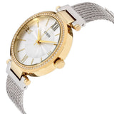  Shop Authentic Guess Soho Diamonds Silver Dial Silver Mesh Bracelet Watch for Women - W0638L7 - Luxxuri