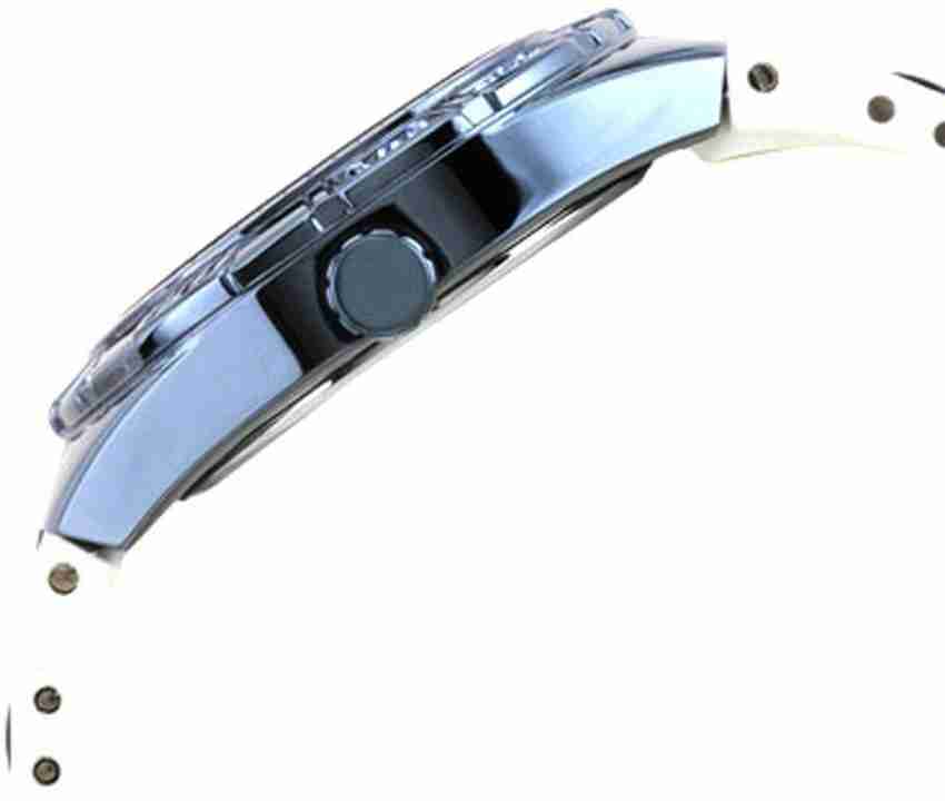  Shop Authentic Guess Luna Diamonds White Dial White Rubber Strap Watch for Women - W0653L2 - Luxxuri