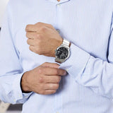  Shop Authentic Guess Atlas Chronograph Black Dial Silver Steel Strap Watch For Men - W0668G3 - Luxxuri