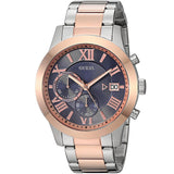  Shop Authentic Guess Atlas Chronograph Blue Dial Two Tone Steel Strap Watch for Men - W0668G6 - Luxxuri