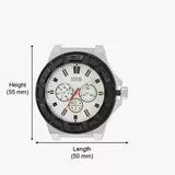  Shop Authentic Guess Force Analog Quartz White Dial Black Rubber Strap Watch For Men - W0674G3 - Luxxuri