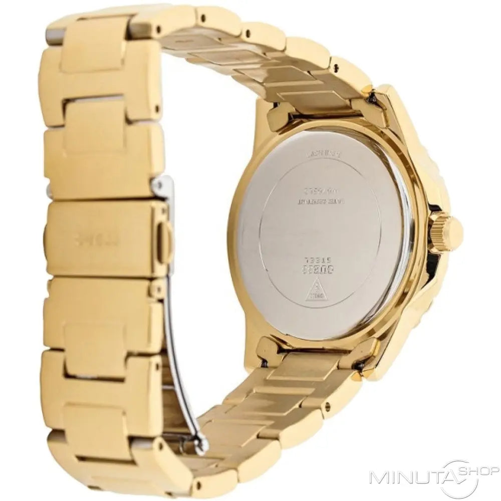  Shop Authentic Guess Sassy Analog Quartz Gold Dial Gold Steel Strap Watch For Women - W0705L2 - Luxxuri