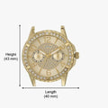  Shop Authentic Guess Sassy Analog Quartz Gold Dial Gold Steel Strap Watch For Women - W0705L2 - Luxxuri