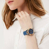  Shop Authentic Guess Limelight Quartz Analog Blue Dial Blue Denim Strap Watch For Women - W0775l10 - Luxxuri