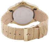  Shop Authentic Guess Limelight Quartz Silver Dial Golden Leather Strap Watch For Women - W0775L2 - Luxxuri