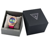  Shop Authentic Guess Limelight Quartz Multicolor Dial Red Leather Strap Watch For Women - W0775L4 - Luxxuri