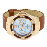  Shop Authentic Guess Limelight Quartz White Dial Brown Leather Strap Watch For Women - W0775L7 - Luxxuri