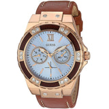  Shop Authentic Guess Limelight Quartz White Dial Brown Leather Strap Watch For Women - W0775L7 - Luxxuri