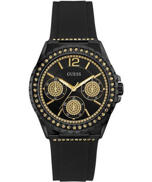  Shop Authentic Guess Starlight Black Dial Black Rubber Strap Watch for Women - W0846L1 - Luxxuri