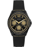  Shop Authentic Guess Starlight Black Dial Black Rubber Strap Watch for Women - W0846L1 - Luxxuri