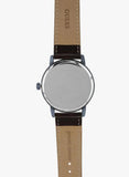  Shop Authentic Guess Delancy Analog Brown Dial Brown Leather Strap Watch For Men - W0870G3 - Luxxuri