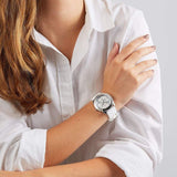  Shop Authentic Guess G Twist Quartz White Dial White Silicone Strap Watch For Women - W0911L1 - Luxxuri