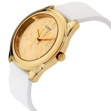  Shop Authentic Guess G-Twist Gold Dial White Rubber Strap Watch for Women - W0911L7 - Luxxuri