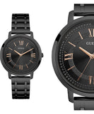  Shop Authentic Guess Montauk Black Tone Stainless Steel Watch For Women - W0933L4 - Luxxuri