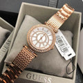  Shop Authentic Guess Muse Quartz Silver Dial Rose Gold Steel Strap Watch For Women - W1008L3 - Luxxuri