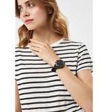  Shop Authentic Guess Marina Chronograph Black Dial Black Rubber Strap Watch for Women - W1025L3 - Luxxuri