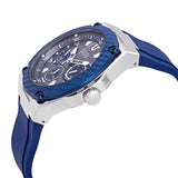  Shop Authentic Guess Legacy Grey Dial Blue Silicone Strap Watch For Men - W1049G1 - Luxxuri