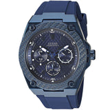  Shop Authentic Guess Legacy Blue Dial Blue Rubber Strap Watch for Men - W1049G7 - Luxxuri