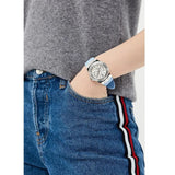  Shop Authentic Guess Limelight Crystals White Dial Blue Rubber Strap Watch for Women - W1053L5 - Luxxuri