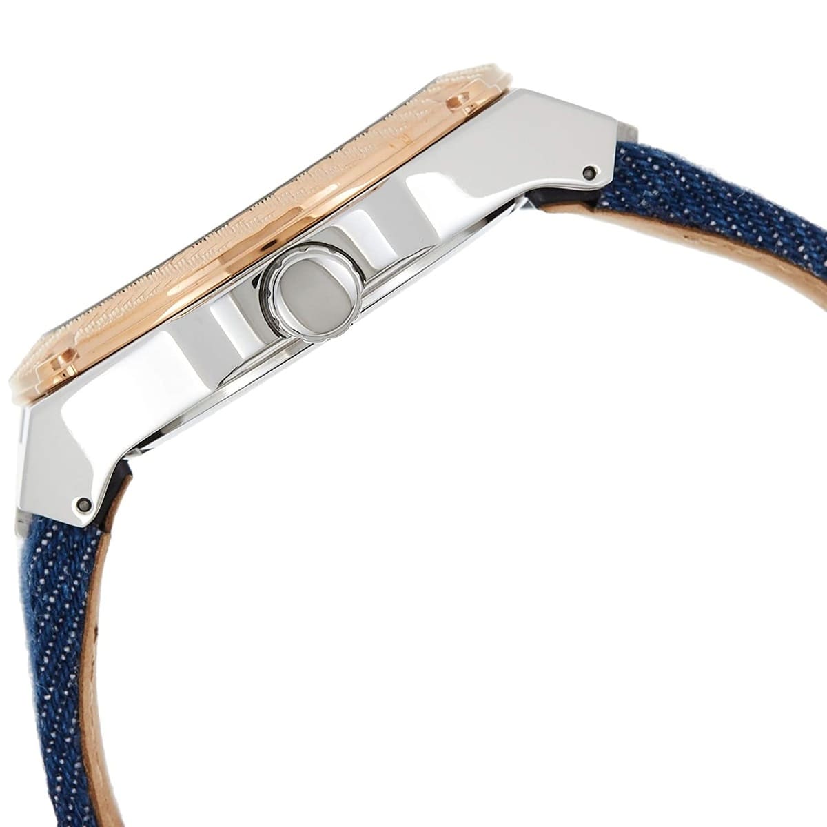  Shop Authentic Guess Legacy Analog Blue Dial Blue Denim Strap Watch for Men - W1058G1 - Luxxuri