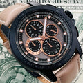  Shop Authentic Michael Kors Ryker Chronograph Black Dial Beige Leather Strap Watch For Men - MK8520 - Luxxuri