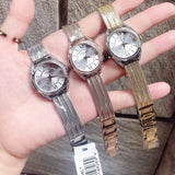  Shop Authentic Guess Whisper Silver Dial Gold Mesh Bracelet Watch for Women - W1084L2 - Luxxuri