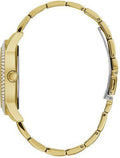  Shop Authentic Guess Bedazzle Diamonds Gold Dial Gold Steel Strap Watch For Women - W1097L2 - Luxxuri