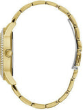  Shop Authentic Guess Bedazzle Diamonds Gold Dial Gold Steel Strap Watch For Women - W1097L2 - Luxxuri