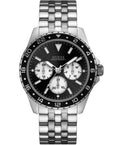  Shop Authentic Guess Odyssey Black Dial Silver Steel Strap Watch For Men - W1107G1 - Luxxuri