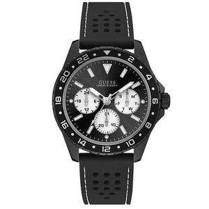  Shop Authentic Guess Odyssey Quartz Black Dial Black Silicone Strap Watch For Men - W1108G3 - Luxxuri