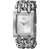  Shop Authentic Guess Mod Heavy Metal Silver Dial Silver Steel Strap Watch For Women - W1117L1 - Luxxuri