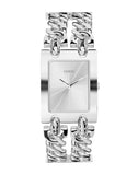  Shop Authentic Guess Mod Heavy Metal Silver Dial Silver Steel Strap Watch For Women - W1117L1 - Luxxuri