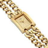 Shop Authentic Guess Mod Heavy Metal Gold Dial Gold Steel Strap Watch For Women - W1117L2 - Luxxuri