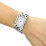  Shop Authentic Guess Mod Heavy Metal Diamonds Silver Dial Silver Steel Strap Watch for Women - W95088L1 - Luxxuri