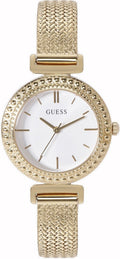 Shop Authentic Guess Quartz White Dial Gold Steel Strap Watch For Women - W1152L2 - Luxxuri