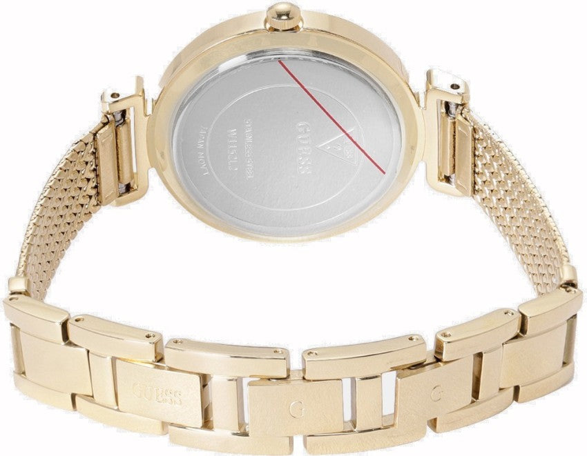  Shop Authentic Guess Quartz White Dial Gold Steel Strap Watch For Women - W1152L2 - Luxxuri