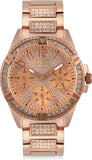  Shop Authentic Guess Frontier Diamonds Rose Gold Dial Rose Gold Steel Strap Watch For Women - W1156L3 - Luxxuri