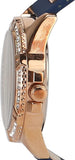  Shop Authentic Guess Frontier DIamonds Gold Dial Blue Rubber Strap Watch For Women - W1160L3 - Luxxuri