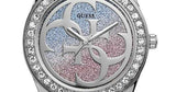  Shop Authentic Guess G Twist Diamonds Silver Dial Silver Steel Strap Watch For Women - W1201L1 - Luxxuri