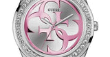  Shop Authentic Guess G-Twist Diamonds Silver Dial Pink Rubber Strap Watch for Women - W1240L1 - Luxxuri