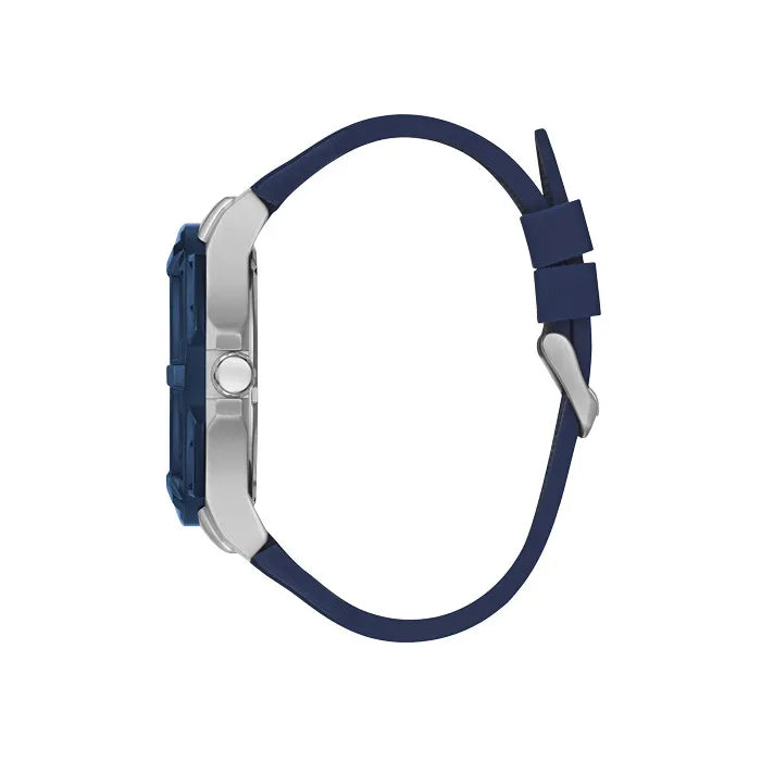  Shop Authentic Guess Genesis Multi Function Analog Blue Dial Blue Rubber Strap Watch For Men - W1254G1 - Luxxuri