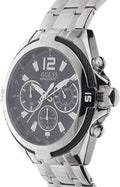  Shop Authentic Guess Surge Chronograph Black Dial Silver Steel Strap Watch for Men - W1258G1 - Luxxuri
