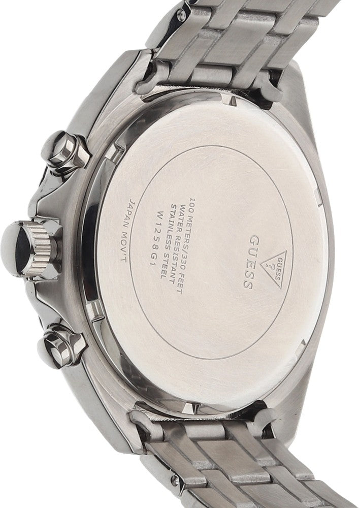  Shop Authentic Guess Surge Chronograph Black Dial Silver Steel Strap Watch for Men - W1258G1 - Luxxuri