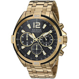  Shop Authentic Guess Surge Chronograph Black Dial Gold Steel Strap Watch for Men - W1258G2 - Luxxuri