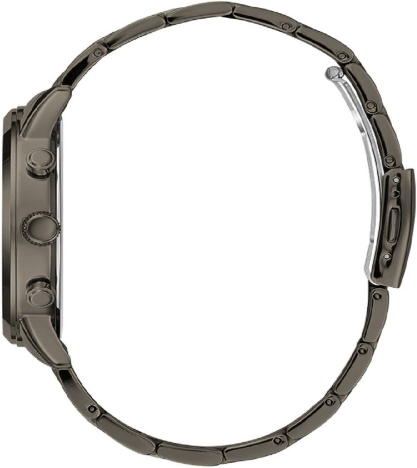  Shop Authentic Guess Hendrix Chronograph Gunmetal Dial Gunmetal Steel Strap Watch for Men - W1309G3 - Luxxuri